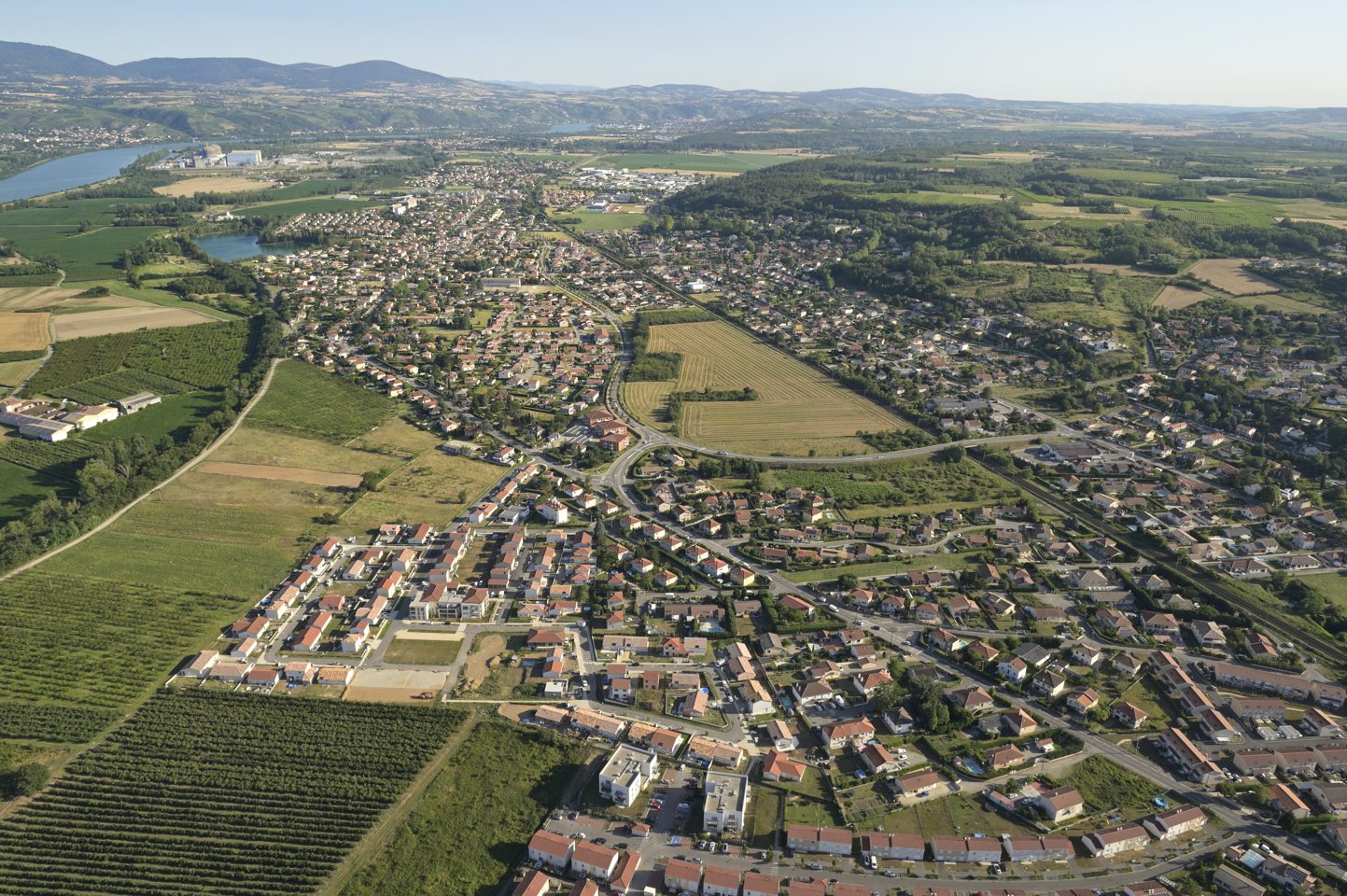 Vue aérienne saint maurice l'exil